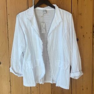 NWT White 100% Cotton Jacket